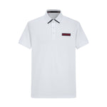 Camiseta 22343# Tipo Polo Blanca Para Hombre