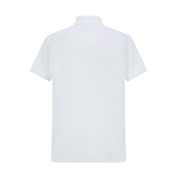 Camiseta 22343# Tipo Polo Blanca Para Hombre