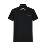 Camiseta 22343# Tipo Polo Negra Para Hombre