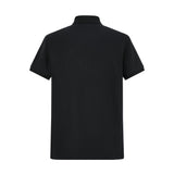 Camiseta 22343# Tipo Polo Negra Para Hombre