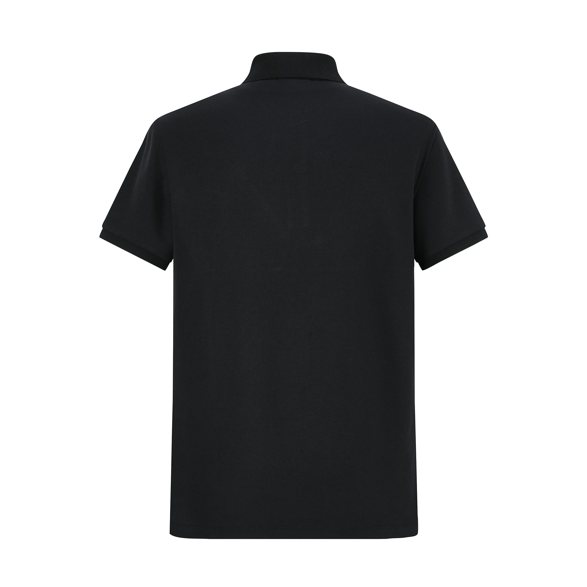 Camiseta 22343# Tipo Polo Negra Para Hombre