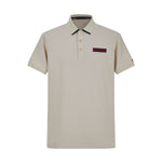 Camiseta 22343# Tipo Polo Khaki Para Hombre