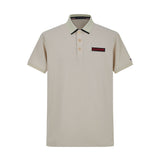 Camiseta 22343# Tipo Polo Khaki Para Hombre