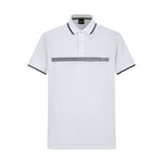 Camiseta 22353# Tipo Polo Blanca Para Hombre