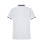 Camiseta 22353# Tipo Polo Blanca Para Hombre