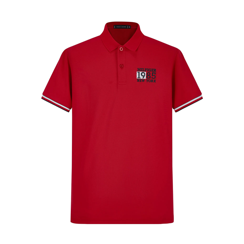 Camiseta TM004 Tipo Polo Roja Para Hombre