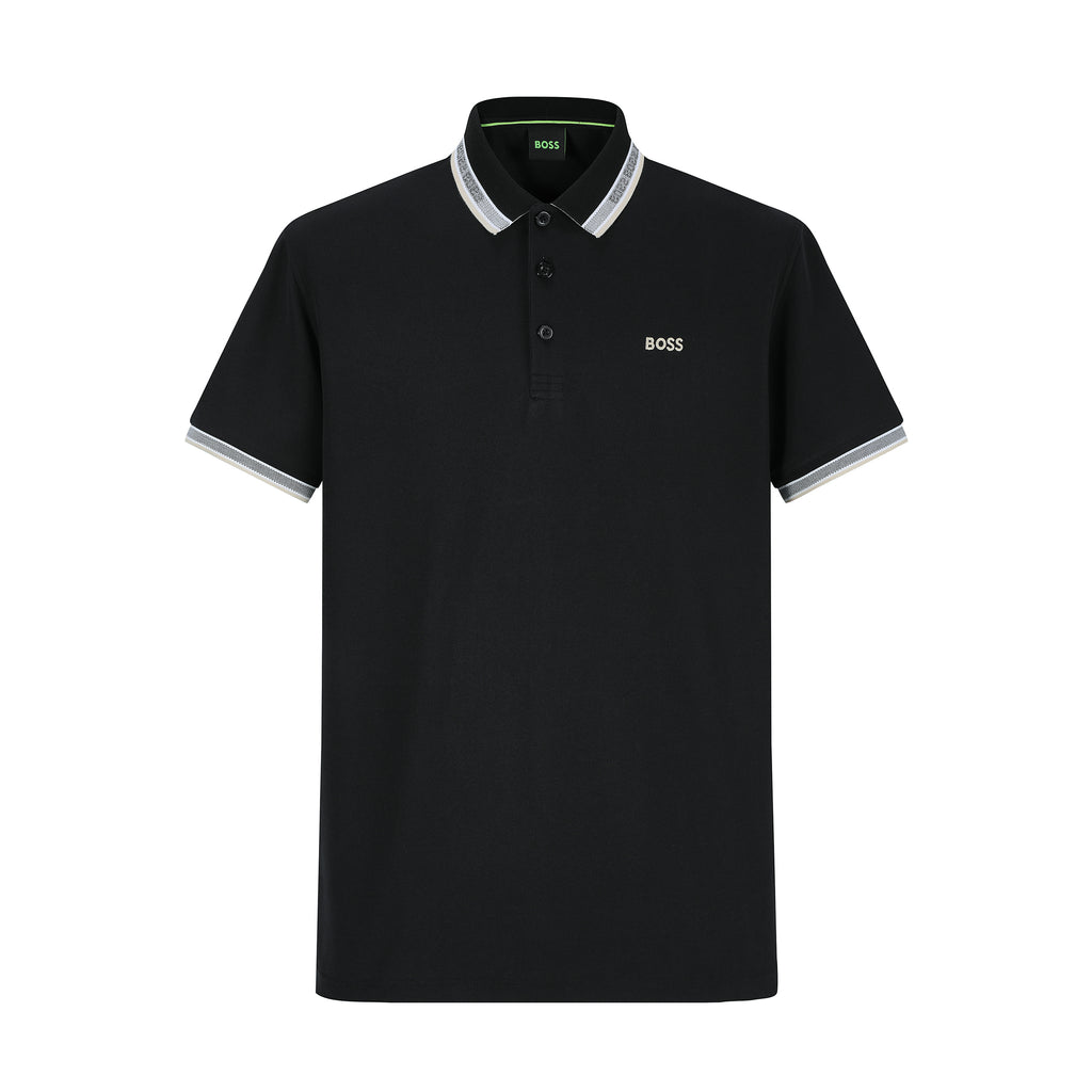Camiseta B0214#  Tipo Polo Negra Para hombre