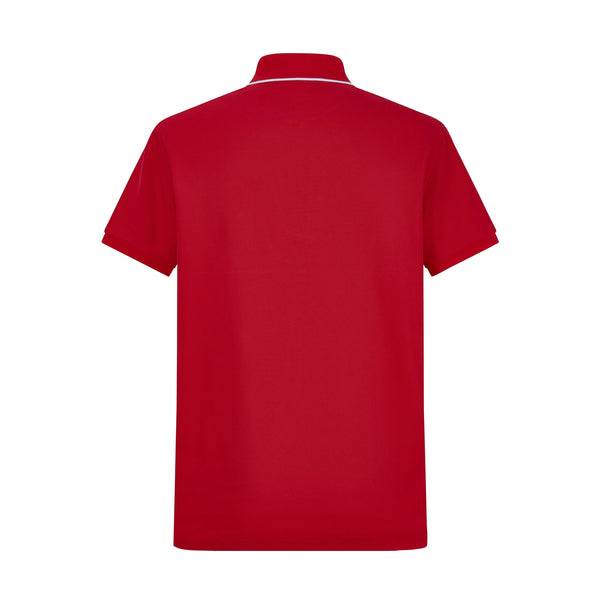 Camiseta BO222# Tipo Polo Roja Para Hombre