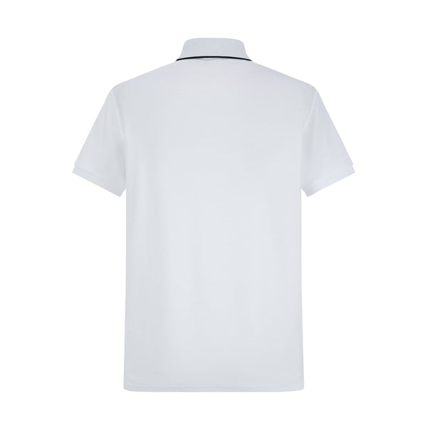 Camiseta BO222# Tipo Polo Blanca Para Hombre