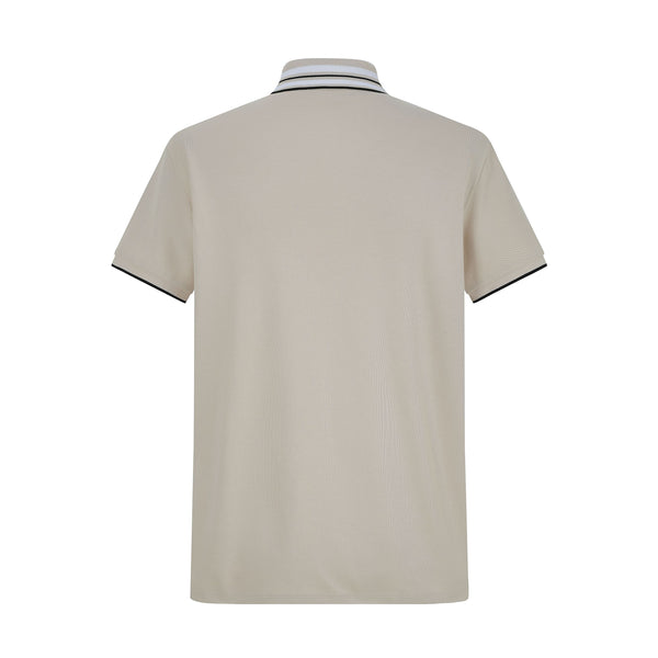 Camiseta 22471# Tipo Polo Khaki Para Hombre