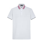 Camiseta 22471# Tipo Polo Blanca Para Hombre