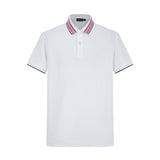 Camiseta 22471# Tipo Polo Blanca Para Hombre