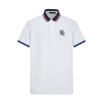 Camiseta 22466# Tipo Polo Blanca Para Hombre