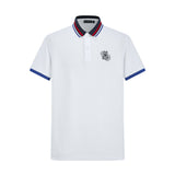 Camiseta 22466# Tipo Polo Blanca Para Hombre