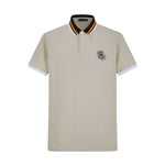 Camiseta 22466# Tipo Polo Khaki Para Hombre