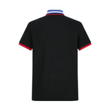 Camiseta 22466# Tipo Polo Negra Para Hombre