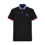 Camiseta 22466# Tipo Polo Negra Para Hombre