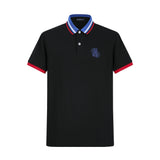 Camiseta 22466# Tipo Polo Negra Para Hombre