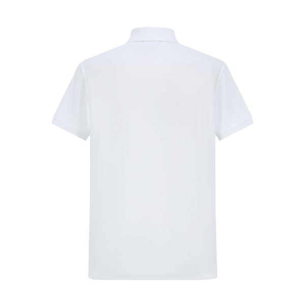 Camiseta TM003# Tipo Polo Blanca Para hombre