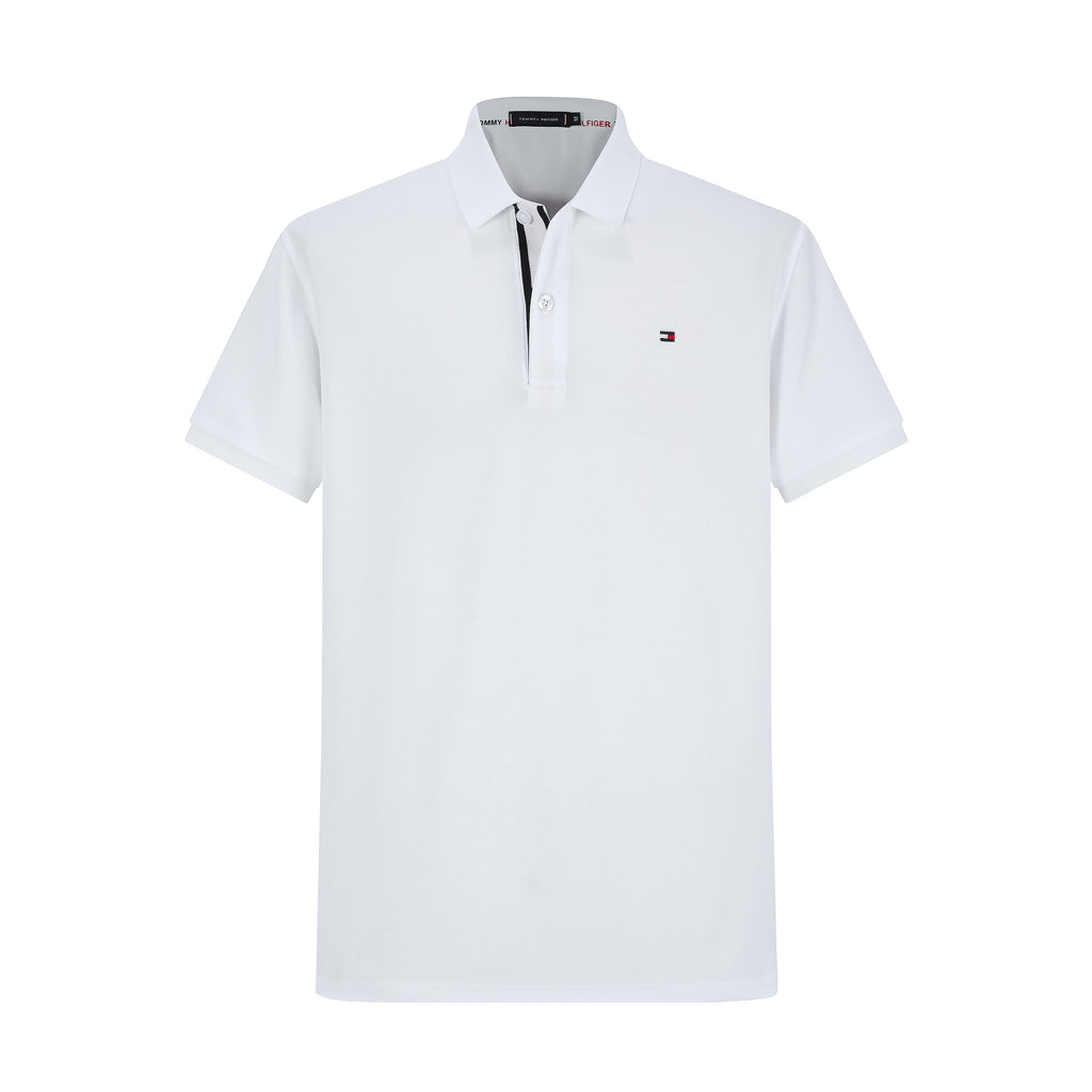 Camiseta TM003# Tipo Polo Blanca Para hombre