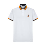 Camiseta 22372# Tipo Polo Blanca Para Hombre