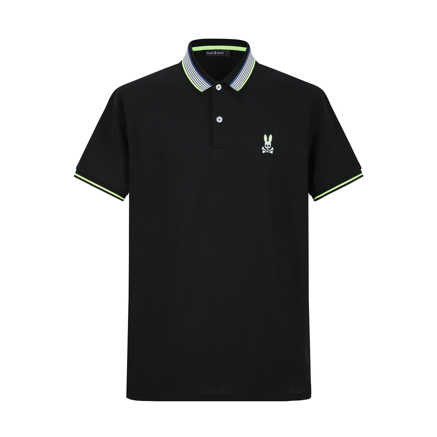 Camiseta 22476# Tipo Polo Negra Para Hombre