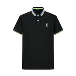 Camiseta 22476# Tipo Polo Negra Para Hombre