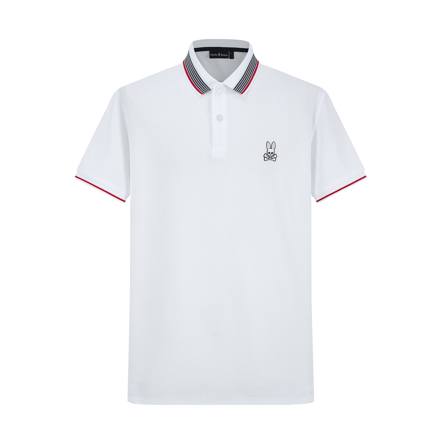 Camiseta 22476# Tipo Polo Blanca Para Hombre