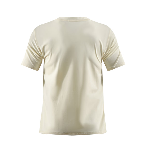 Camiseta B66042 Básica Crema Para Hombre