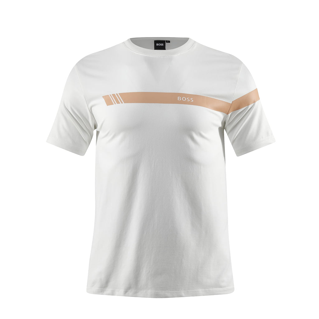 Camiseta 66049 Estampada Blanca Para Hombre