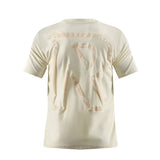 Camiseta 66778 Estampada Crema Para Hombre
