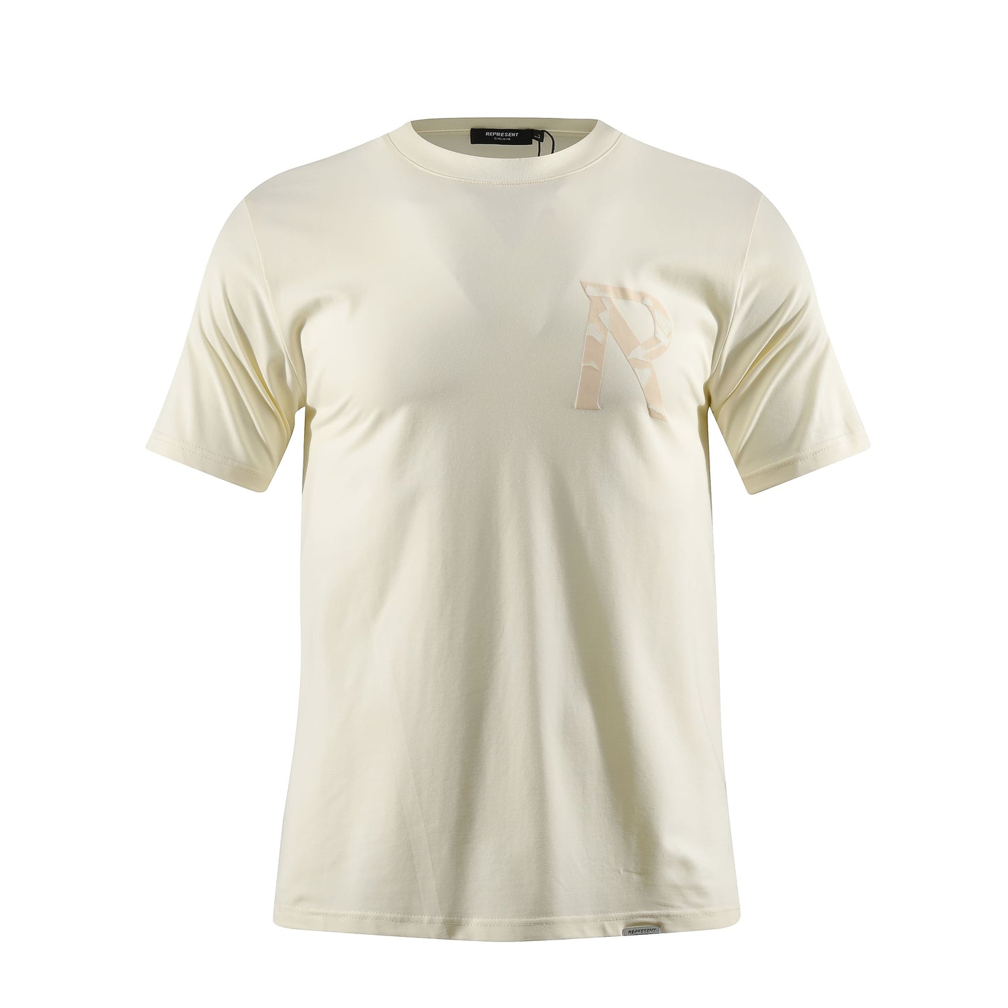 Camiseta 66778 Estampada Crema Para Hombre