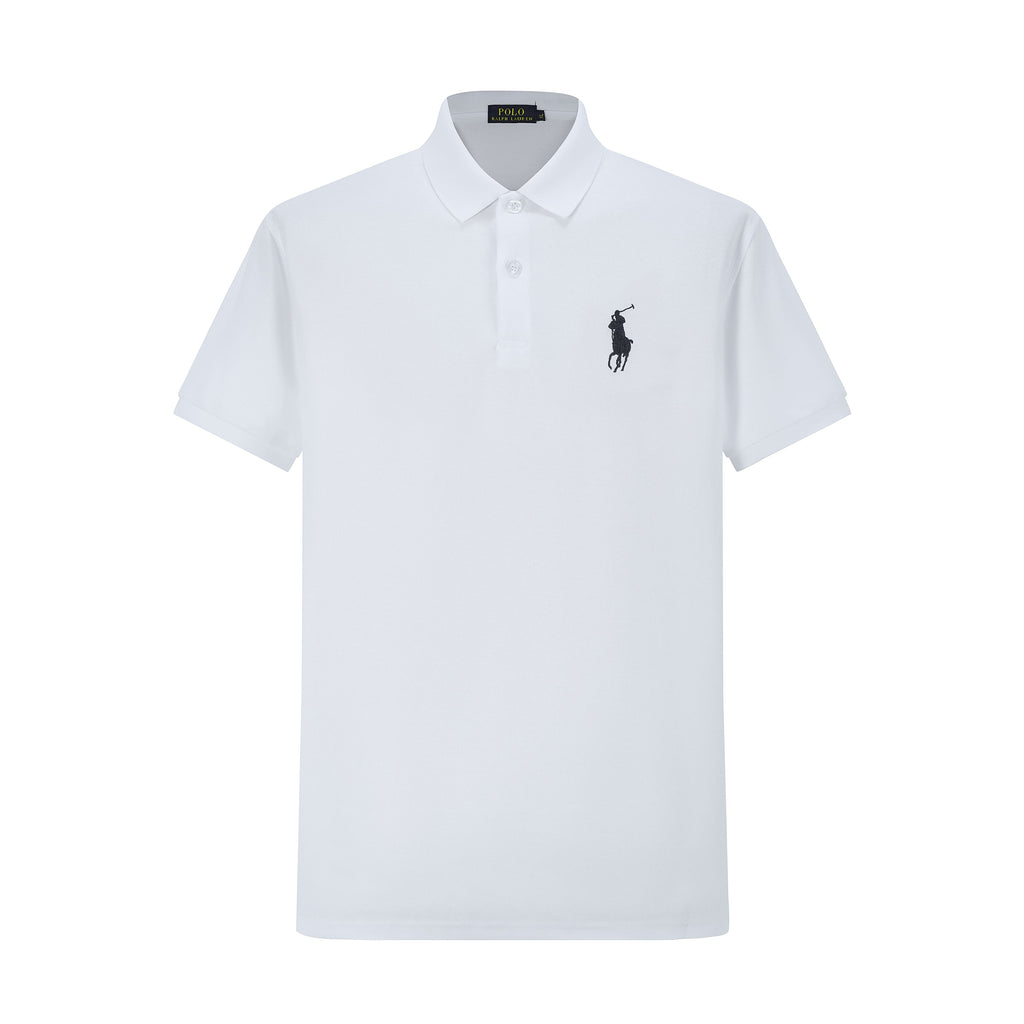 Camiseta 22552# Tipo Polo Blanca Para Hombre