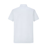 Camiseta 22552# Tipo Polo Blanca Para Hombre