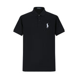 Camiseta 22552# Tipo Polo Negra Para Hombre