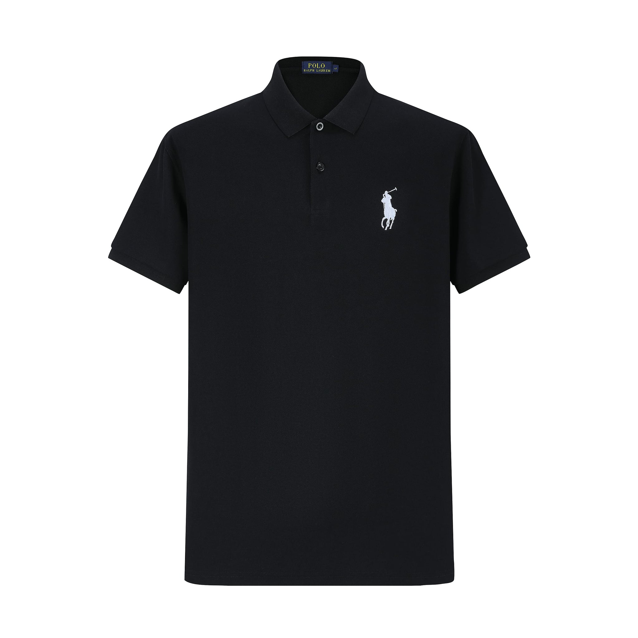 Camiseta 22552# Tipo Polo Negra Para Hombre