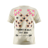 Camiseta 66792 Estampada Crema Para Hombre