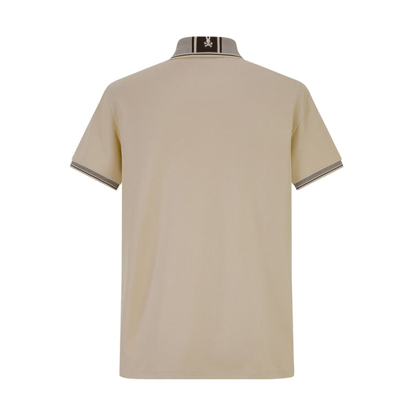 Camiseta 22371# Tipo Polo Khaki Para Hombre
