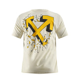 Camiseta 66788 Estampada Crema Para Hombre