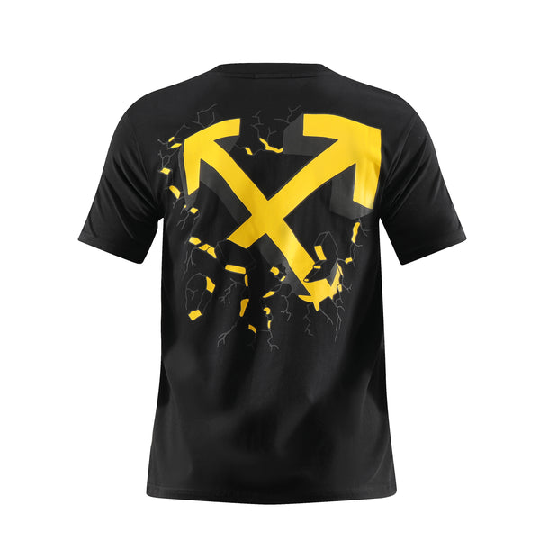 Camiseta 66788 Estampada Negra Para Hombre