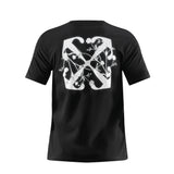 Camiseta 66787 Estampada Negra Para Hombre