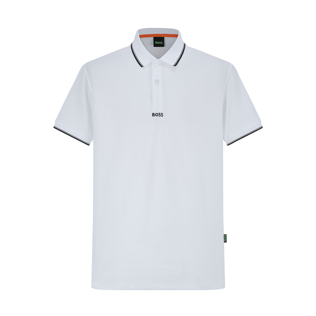 Camiseta BO207 Tipo Polo Blanca Para Hombre