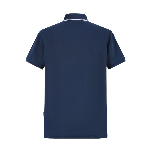 Camiseta BO207 Tipo Polo Azul Oscuro Para Hombre