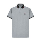 Camiseta 22470# Tipo Polo Gris Para Hombre