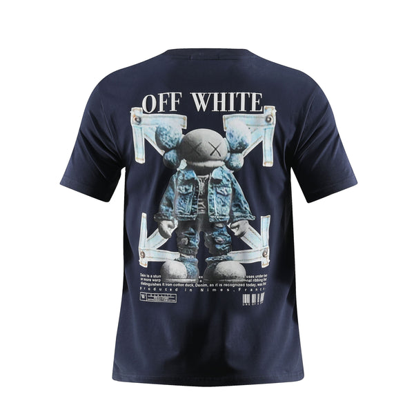 Camiseta 66790 Estampada Azul Oscuro Para Hombre