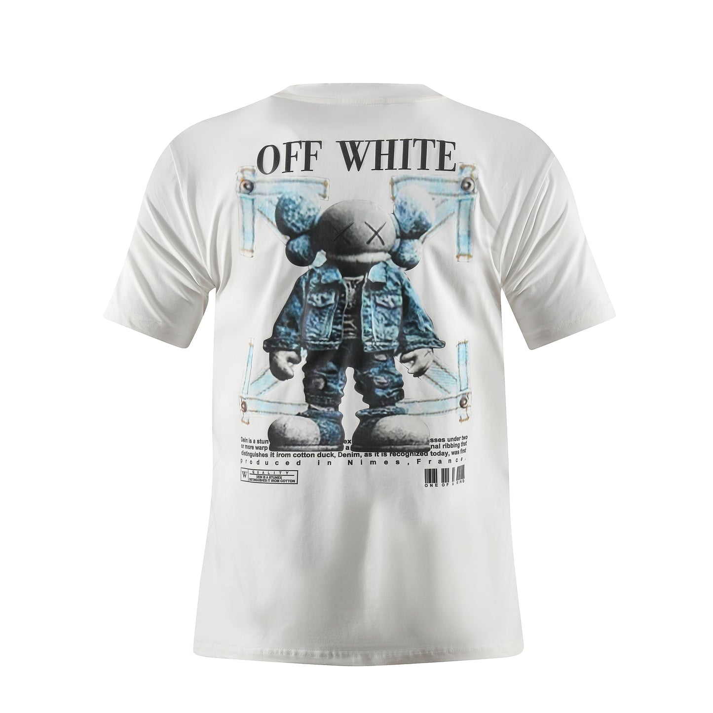 Camiseta 66790 Estampada Blanca Para Hombre