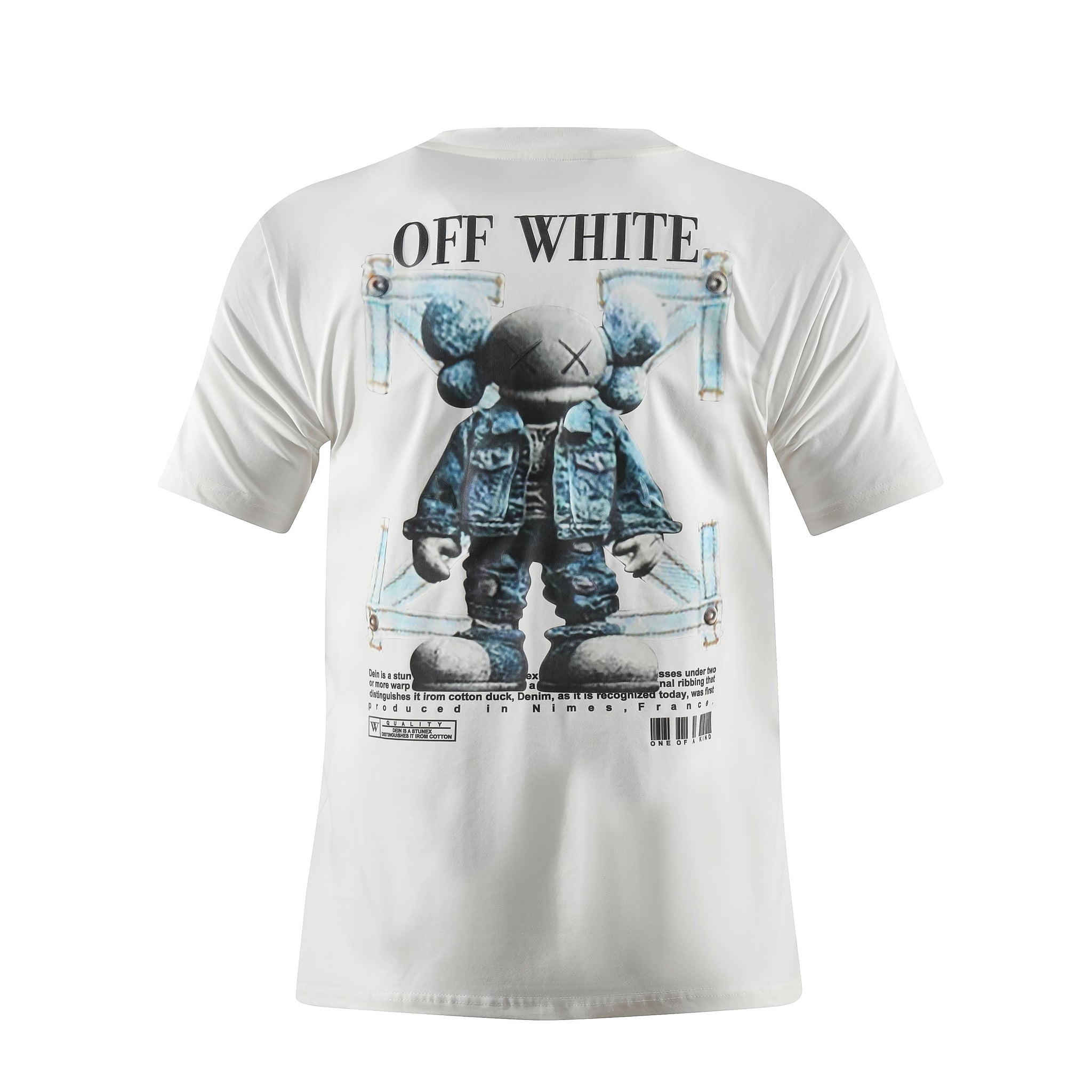 Camiseta 66790 Estampada Blanca Para Hombre