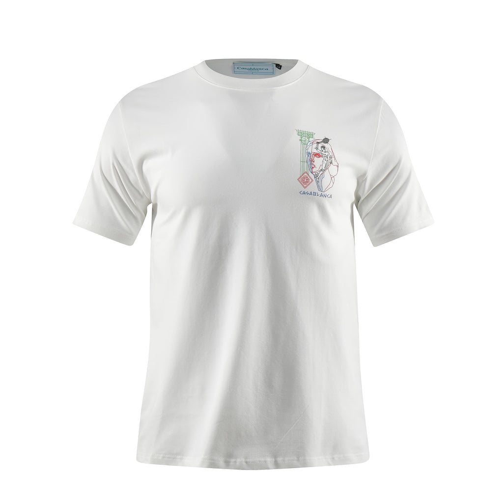 Camiseta 66785 Estampada Blanca Para Hombre