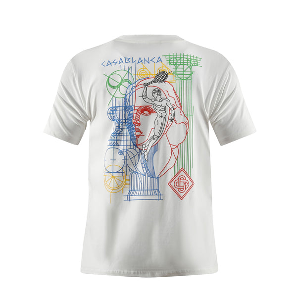 Camiseta 66785 Estampada Blanca Para Hombre
