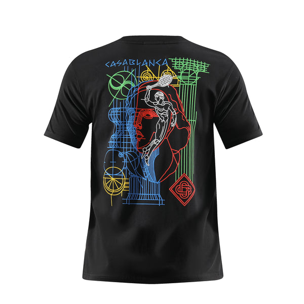 Camiseta 66785 Estampada Negra Para Hombre